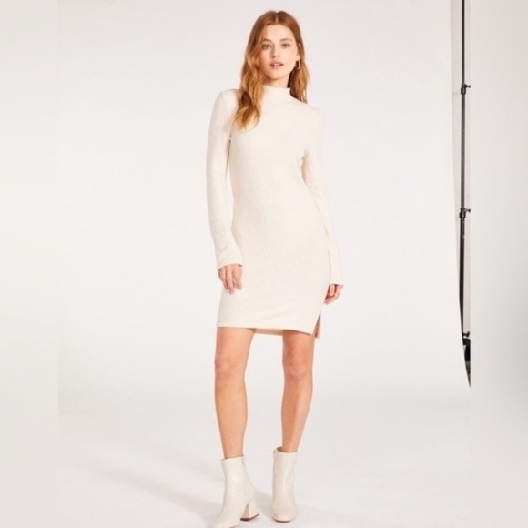 BBDAKOTA Evereve Cream Booked & Busy Sweater Dress by STEVE MADDEN Size XLarge - Picture 3 of 9